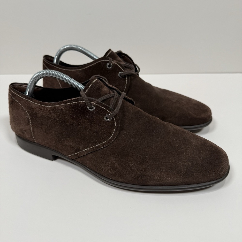 JM Weston‎ Men's Suede Leather Oxford Dress Shoes Brown Size 9